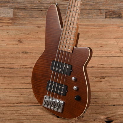 Reverend Mercalli 5 FM Violin Brown Bass Guitars / 5-String or More