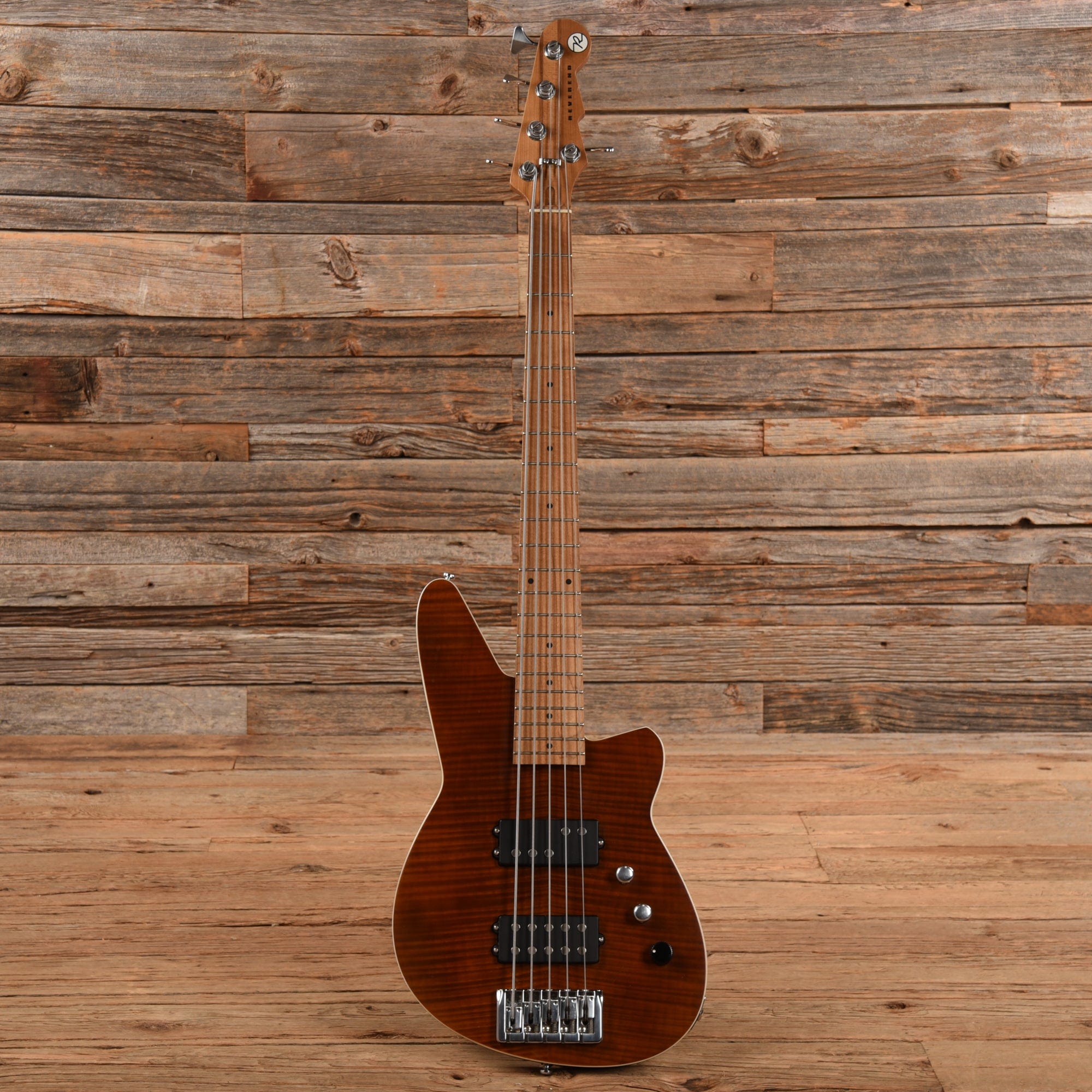Reverend Mercalli 5 FM Violin Brown Bass Guitars / 5-String or More