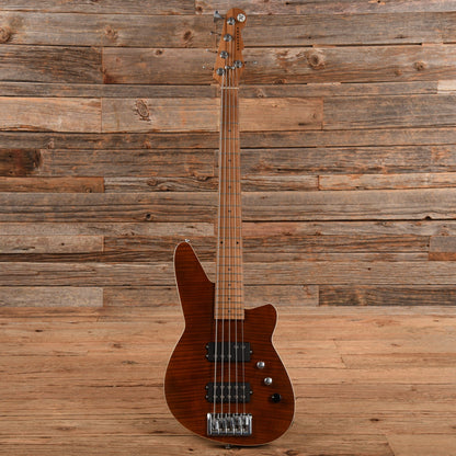 Reverend Mercalli 5 FM Violin Brown Bass Guitars / 5-String or More