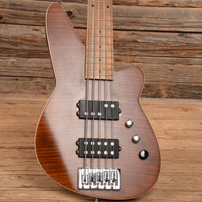 Reverend Mercalli 5 FM Violin Brown Bass Guitars / 5-String or More