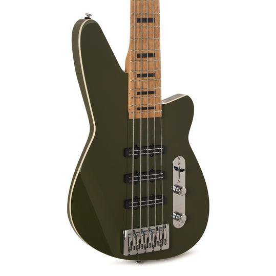 Reverend Triad 5 5-String Bass Guitar Army Green Bass Guitars / 5-String or More