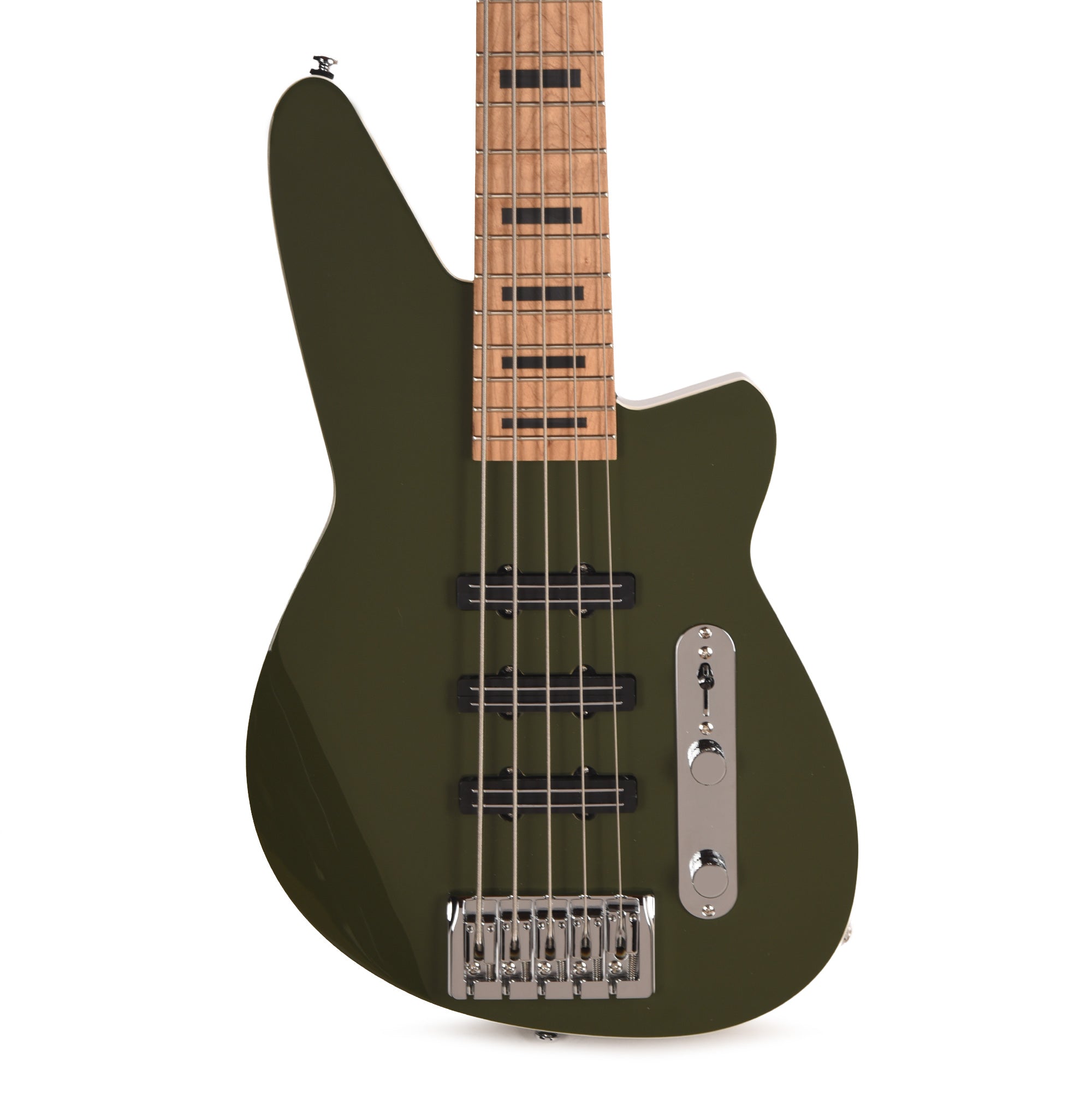 Reverend Triad 5 5-String Bass Guitar Army Green Bass Guitars / 5-String or More