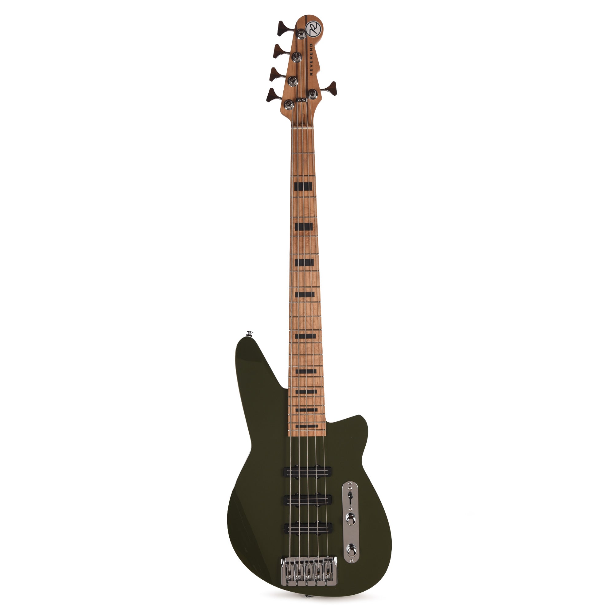 Reverend Triad 5 5-String Bass Guitar Army Green Bass Guitars / 5-String or More