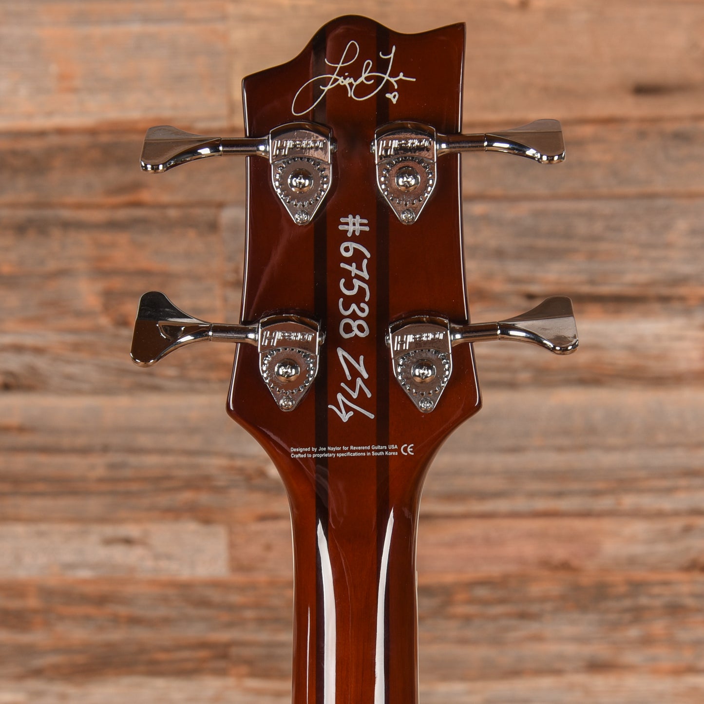 Reverend Linh Le Signature Lil LinhBacker Purple Sparkle Bass Guitars