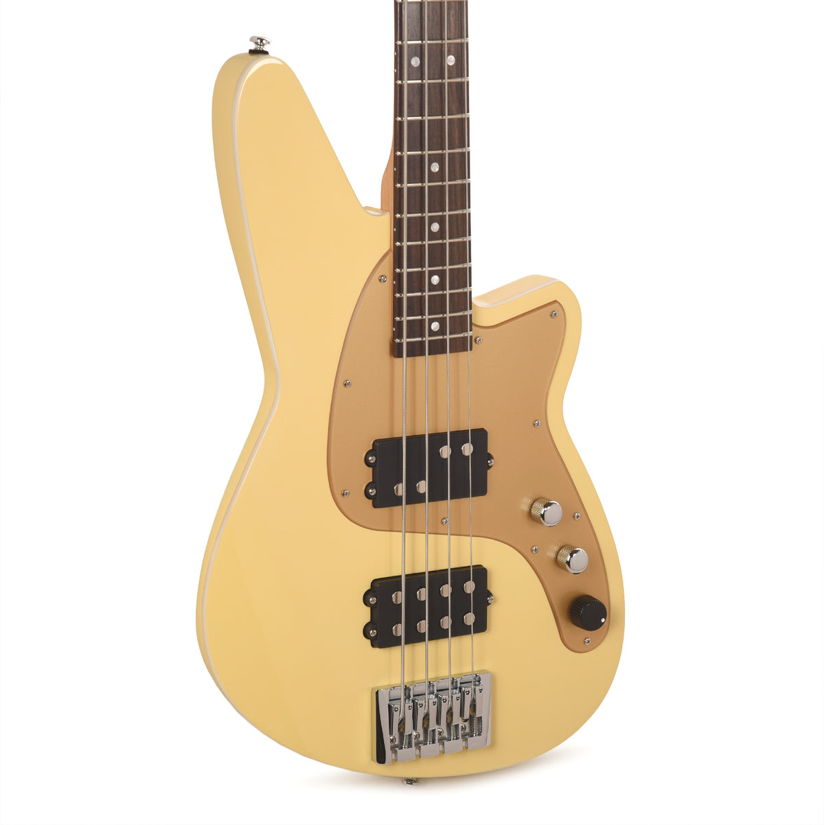 Reverend Mercalli Bass Guitar Powder Yellow Bass Guitars
