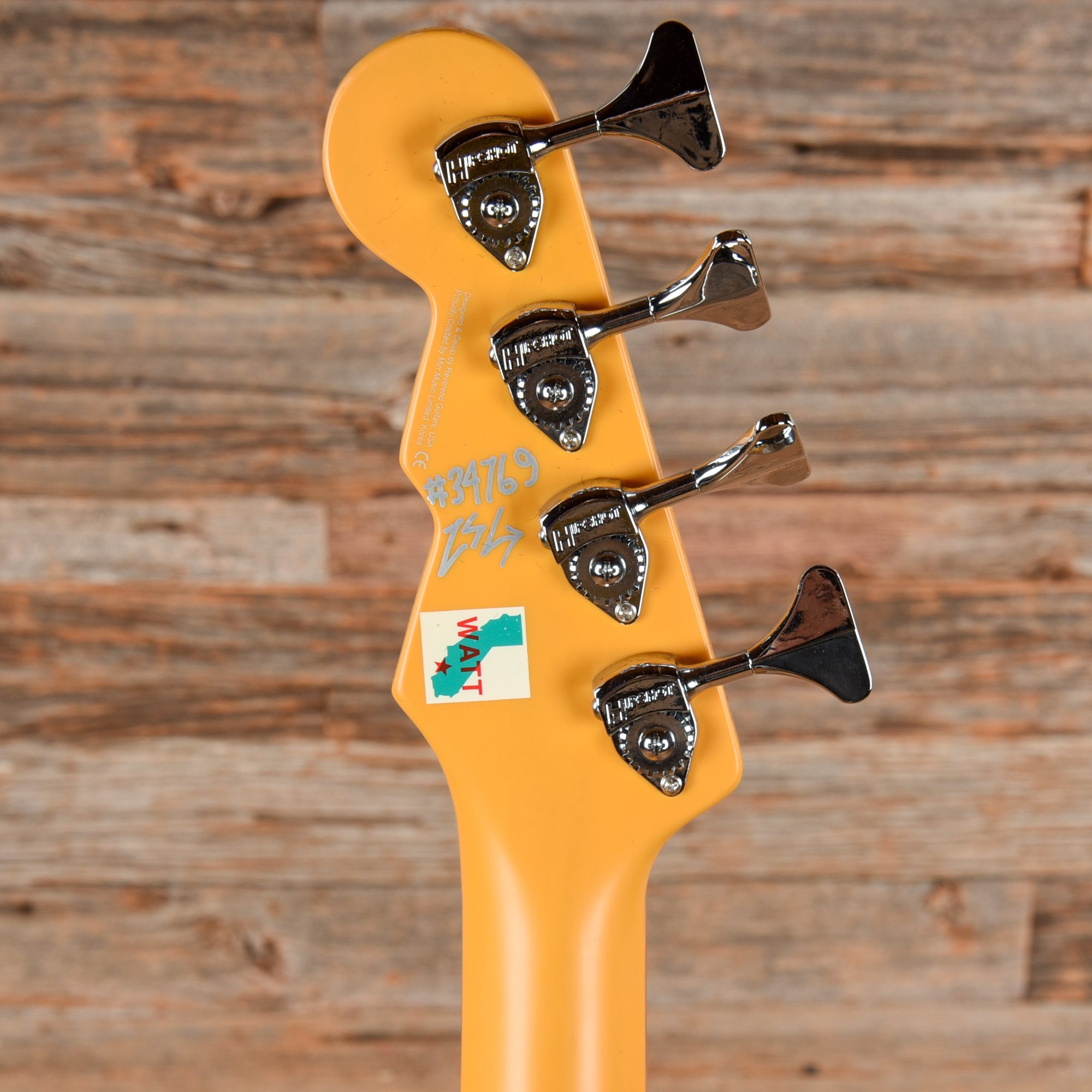 Reverend Mike Watt Wattplower Bass Natural - Joe Trohman Bass Guitars
