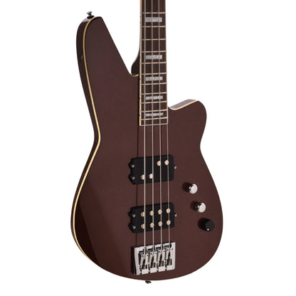 Reverend Thundergun Special Bass Metallic Bordeaux Bass Guitars