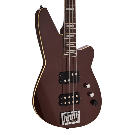 Reverend Thundergun Special Bass Metallic Bordeaux Bass Guitars