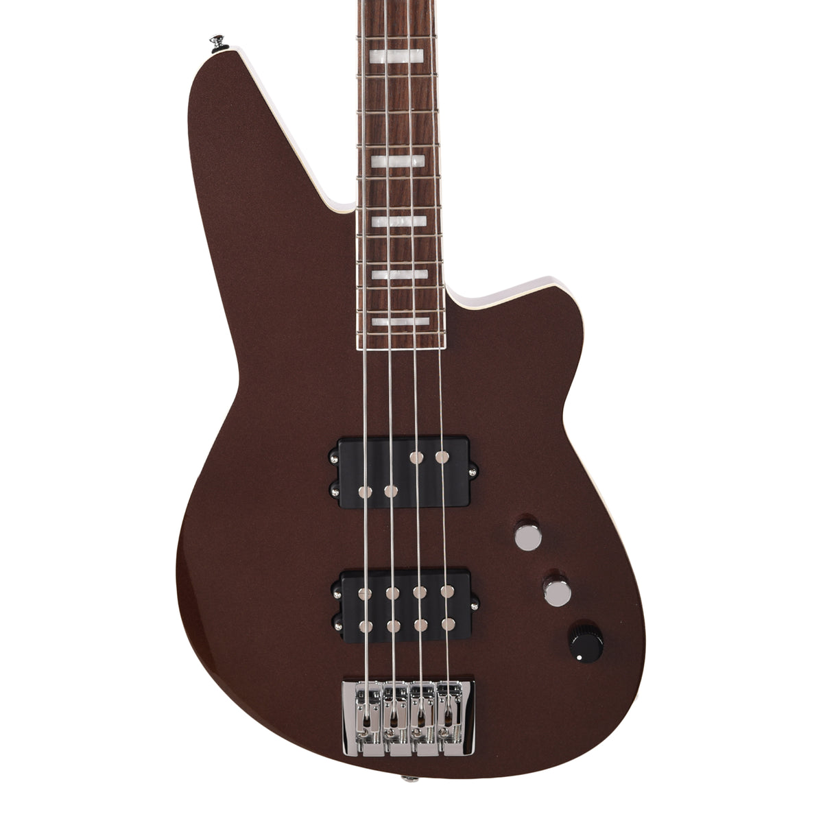 Reverend Thundergun Special Bass Metallic Bordeaux Bass Guitars