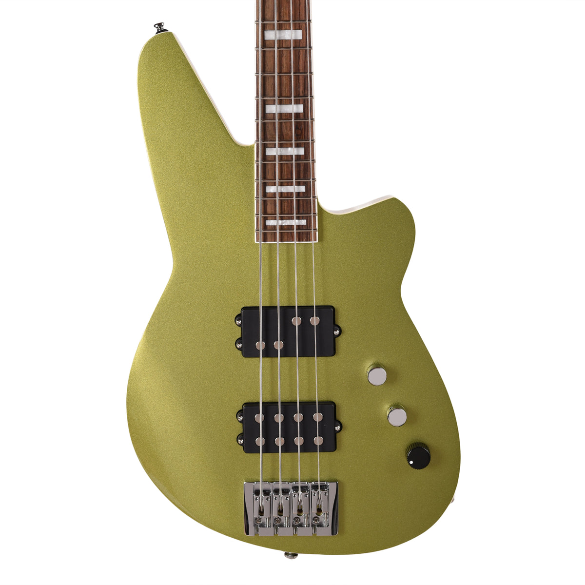 Reverend Thundergun Special Bass Metallic Limeade Bass Guitars