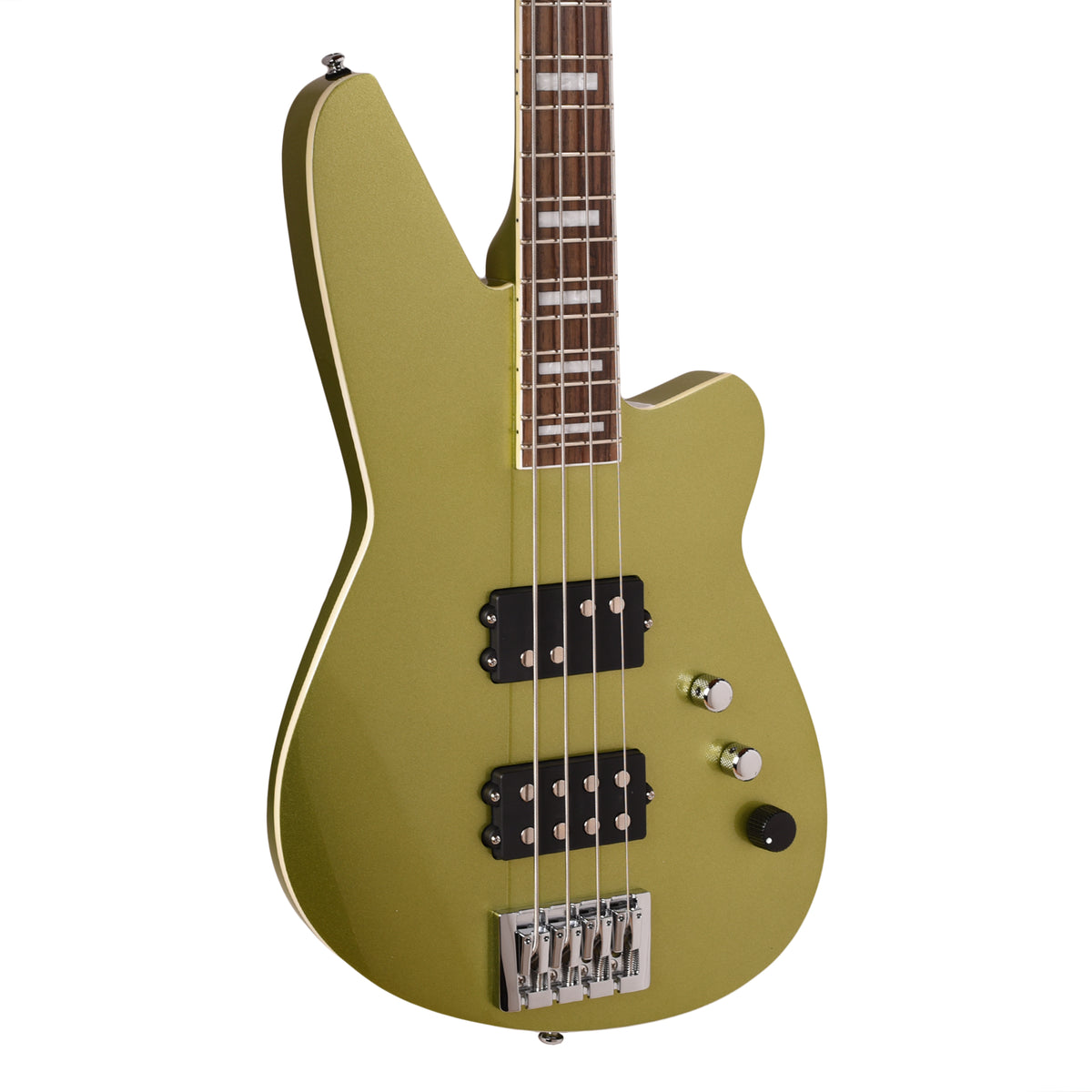 Reverend Thundergun Special Bass Metallic Limeade Bass Guitars