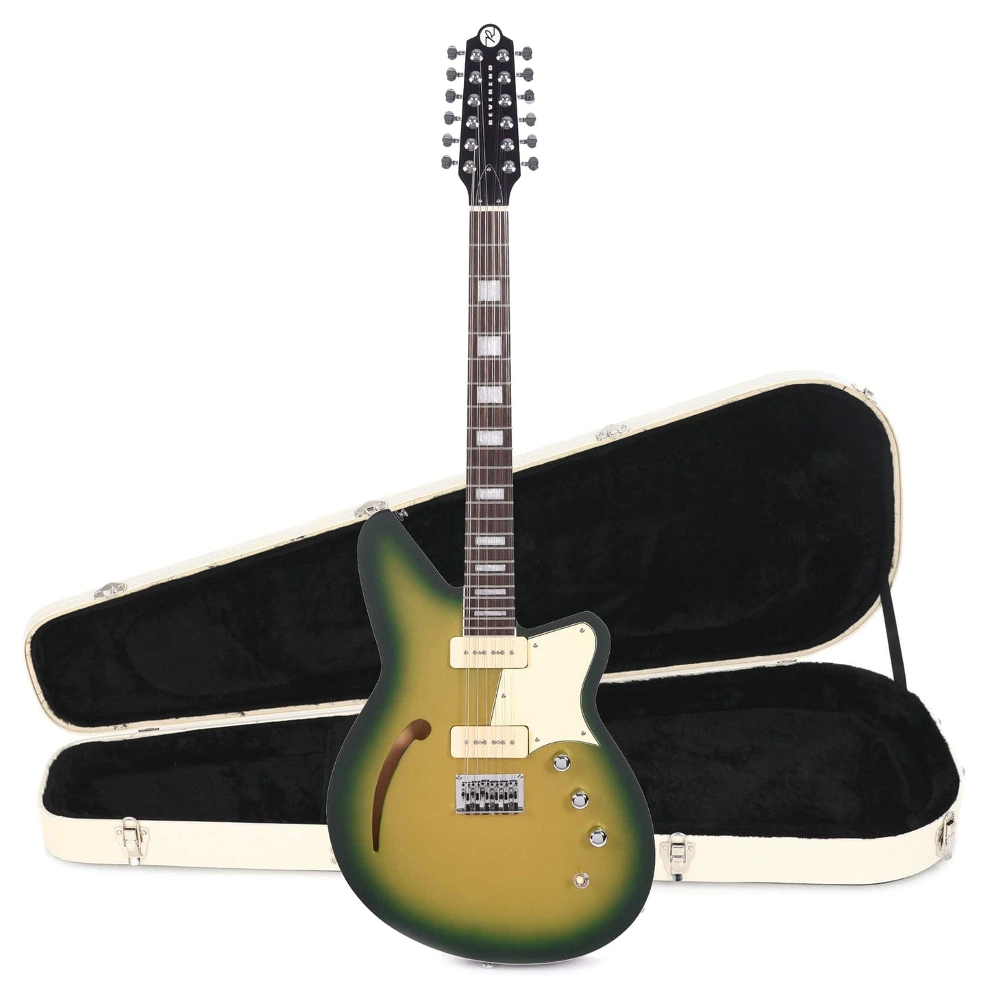 Reverend Airwave 12-String Citradelic Sunset Hardshell Case Bundle Electric Guitars / 12-String