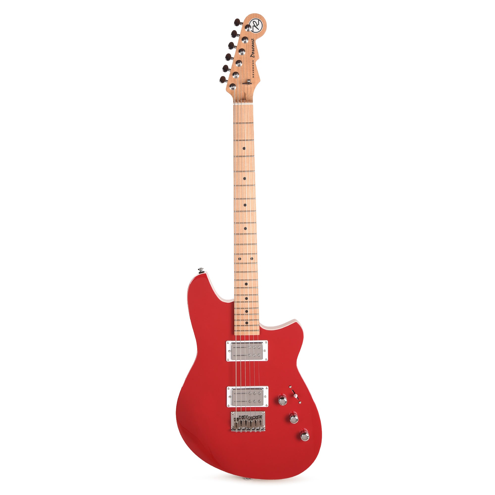 Reverend Descent Baritone Electric Guitar Metallic Cherry Electric Guitars