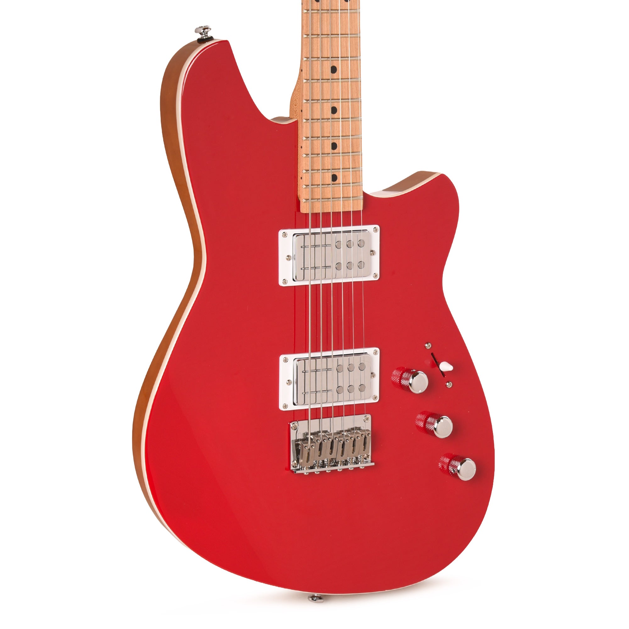 Reverend Descent Baritone Electric Guitar Metallic Cherry Electric Guitars