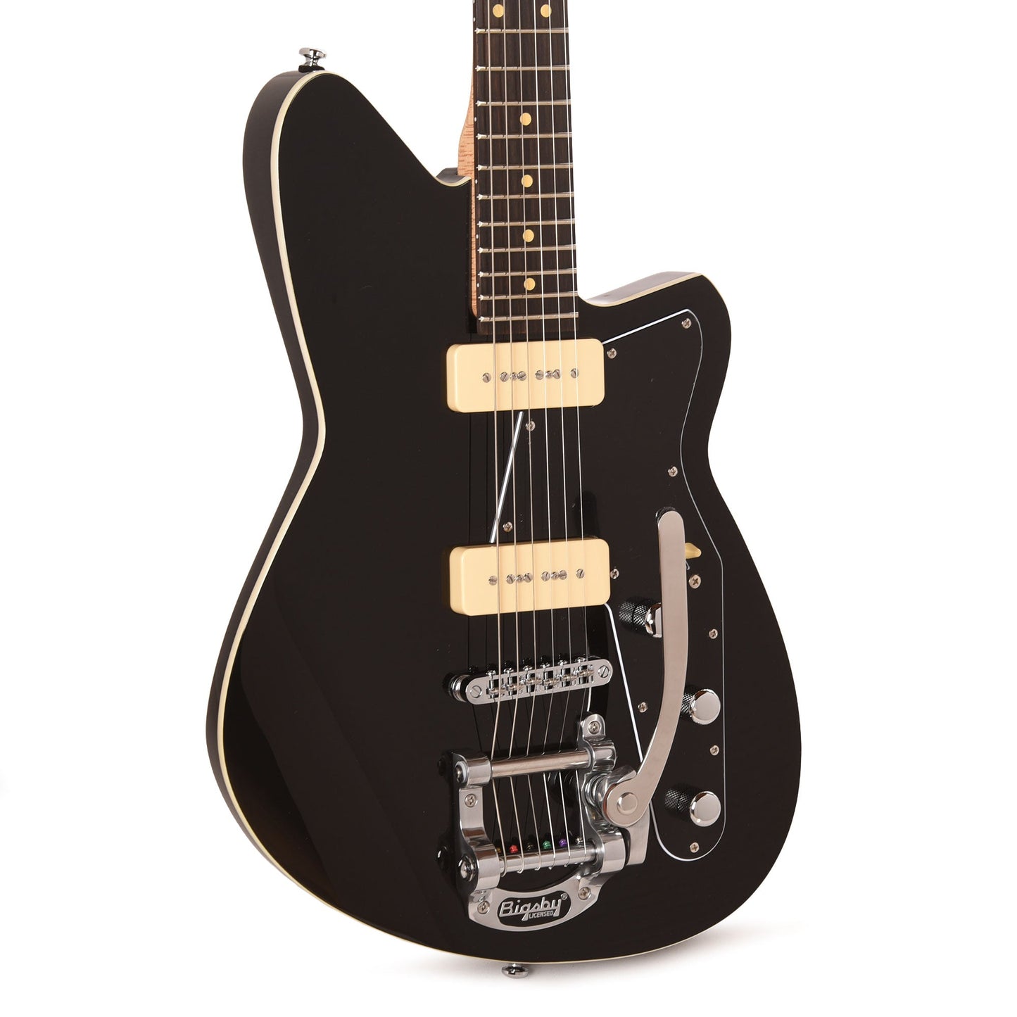 Reverend Jetstream 290 w/ Bigsby Electric Guitar Midnight Black Electric Guitars