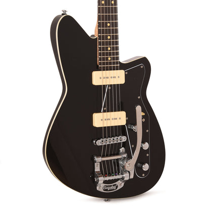 Reverend Jetstream 290 w/ Bigsby Electric Guitar Midnight Black Electric Guitars