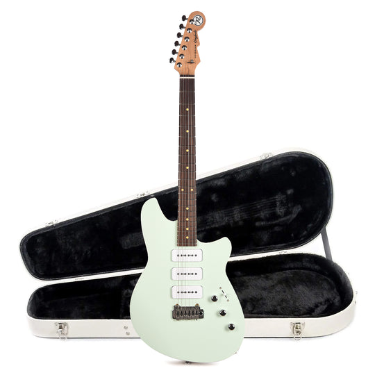 Reverend Kingbolt 390 Electric Guitar Iconic Blue and Teardrop Two Tone Case Bundle Electric Guitars