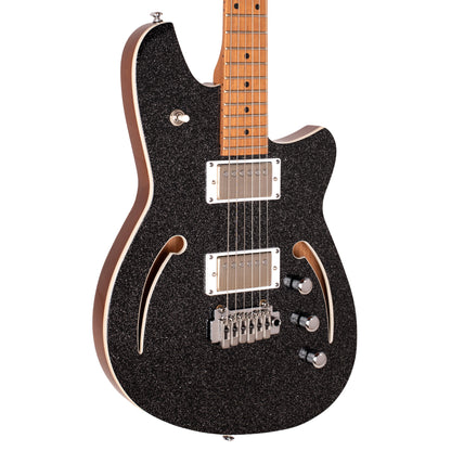 Reverend Kingbolt Air HH Electric Guitar Black Sparkle Electric Guitars