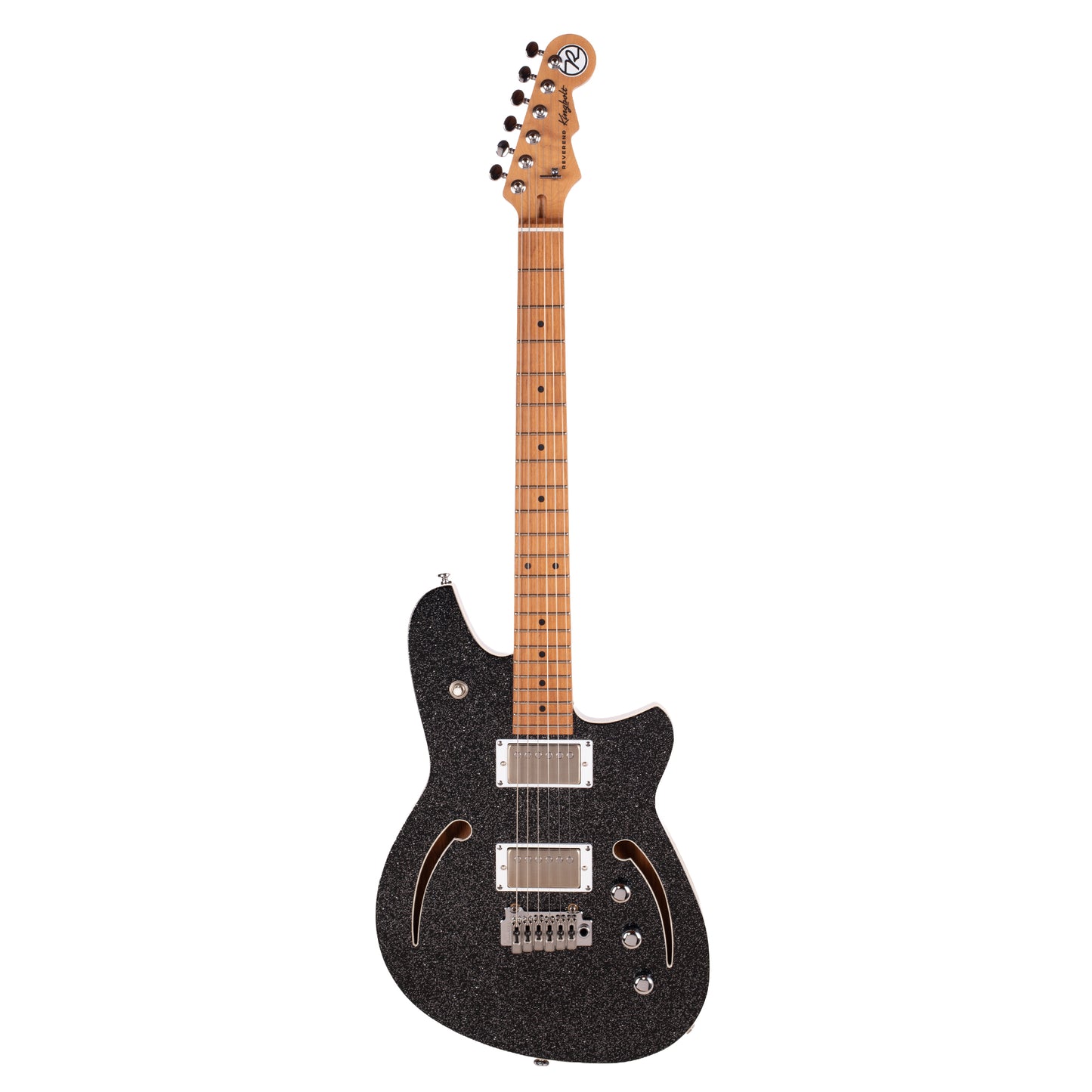 Reverend Kingbolt Air HH Electric Guitar Black Sparkle Electric Guitars
