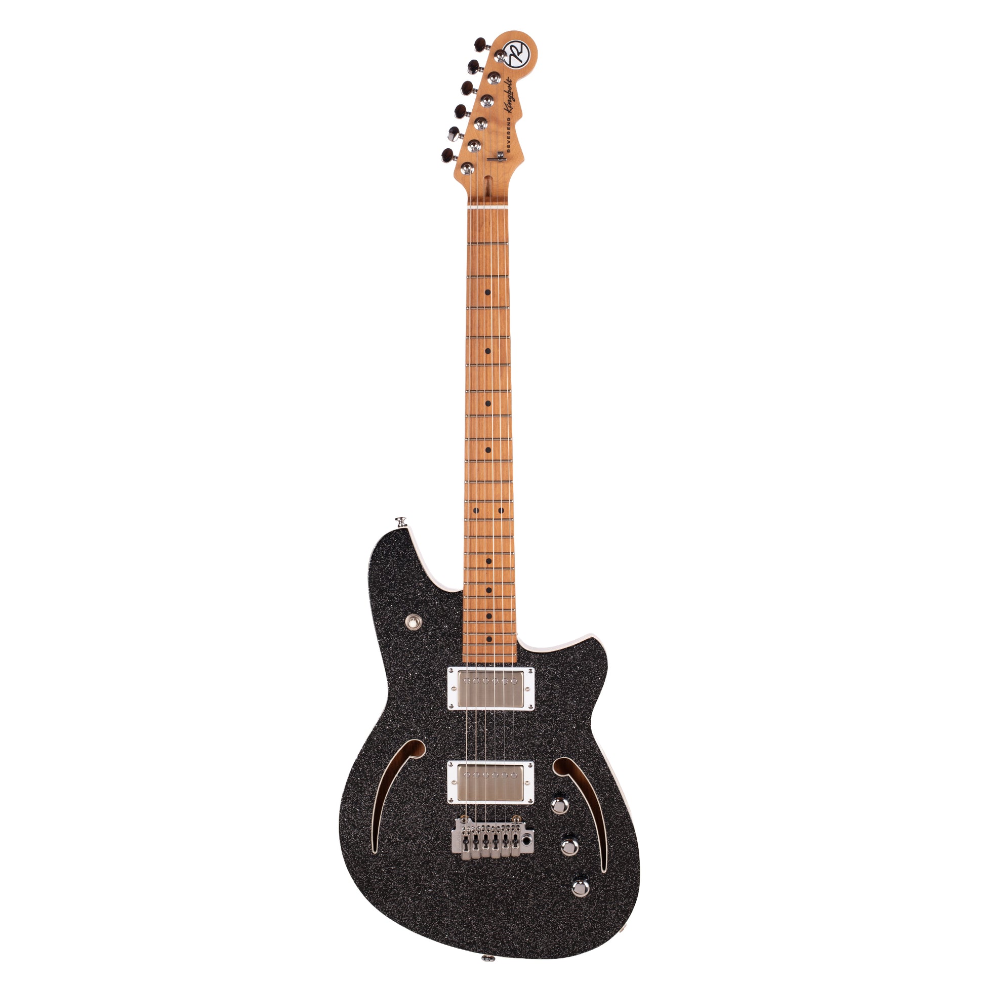Reverend Kingbolt Air HH Electric Guitar Black Sparkle Electric Guitars