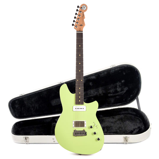 Reverend Kingbolt H90 Electric Guitar Citrus Cream and Teardrop Two Tone Case Bundle Electric Guitars