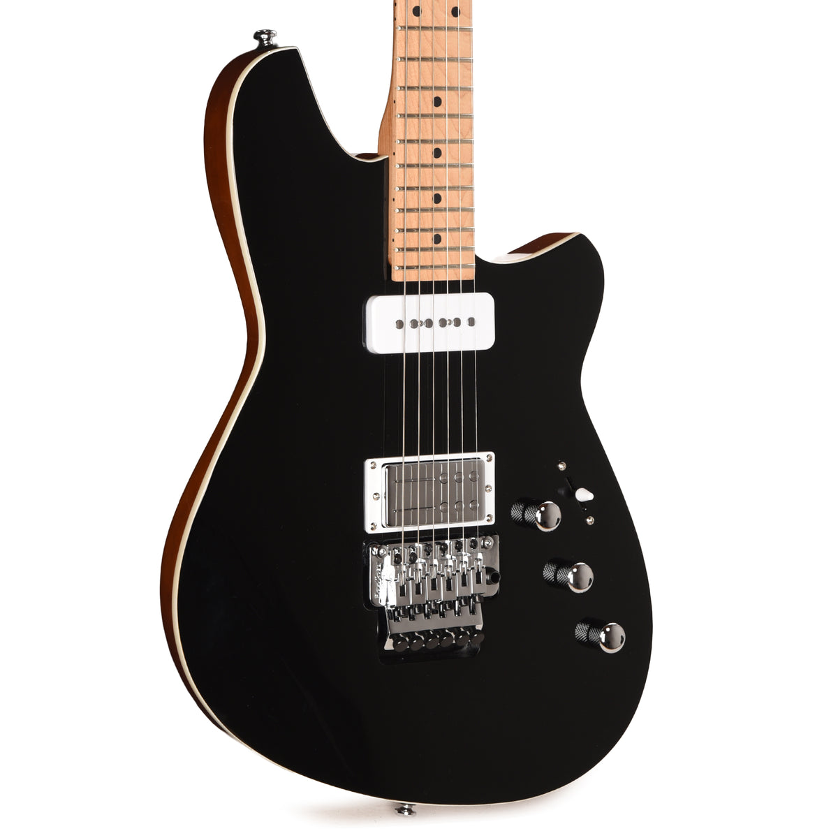 Reverend Kingbolt H90 Electric Guitar w/ Floyd Rose Midnight Black Electric Guitars