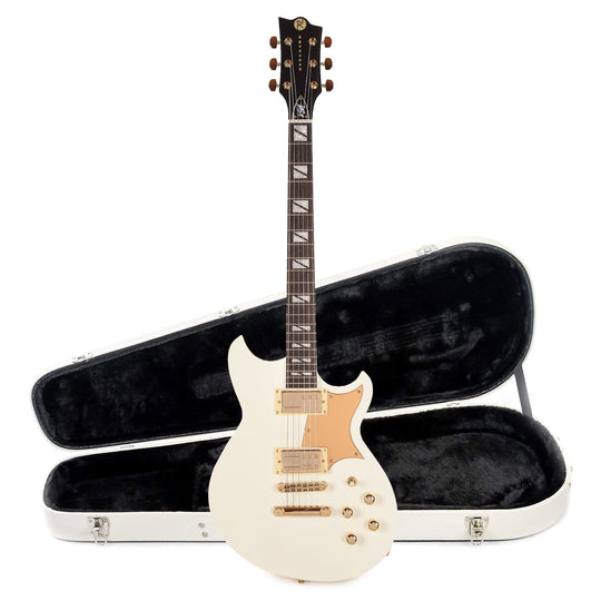 Reverend Kyle Shutt II Ice White Electric Guitar and Teardrop Two Tone Case Bundle Electric Guitars