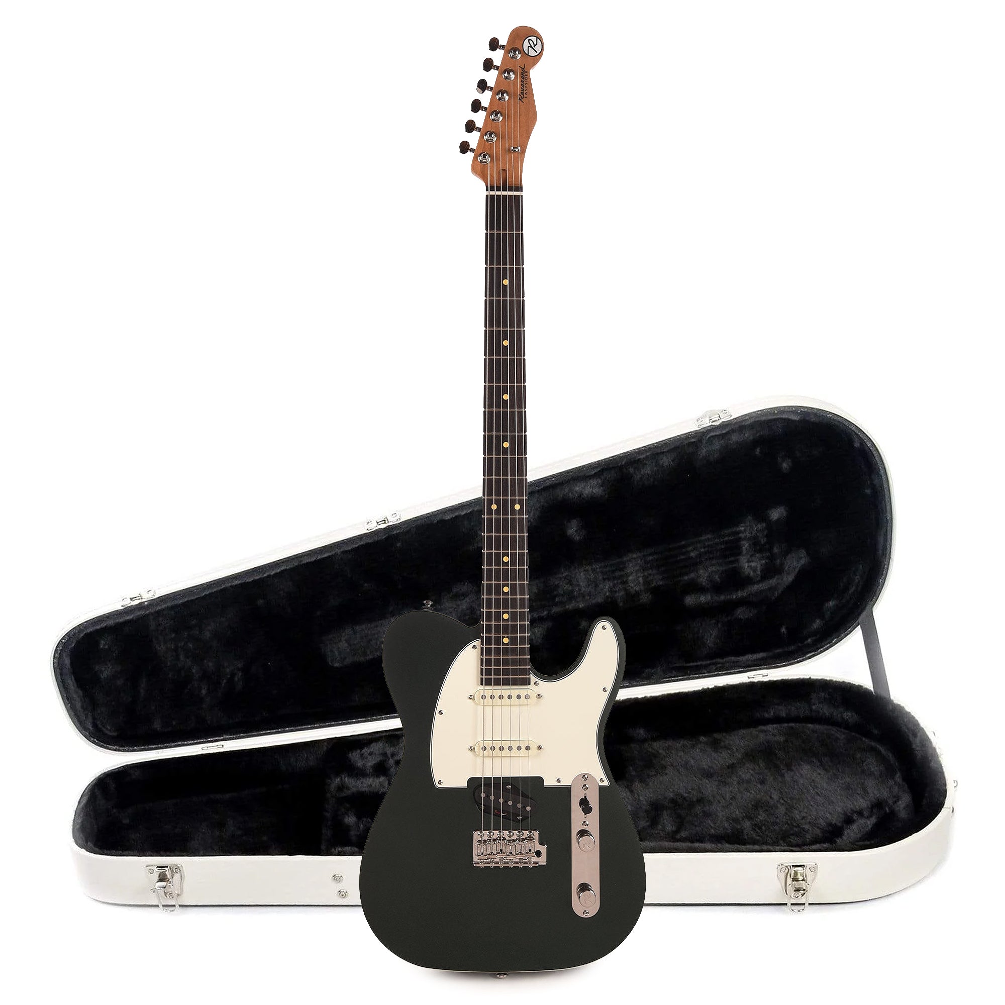 Reverend Pete Anderson Eastsider Baritone Outfield Ivy Electric Guitar and Teardrop Two Tone Case Bundle Electric Guitars