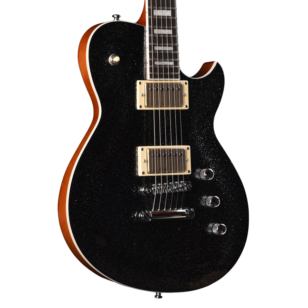 Reverend Roundhouse HH Electric Guitar Black Sparkle Electric Guitars