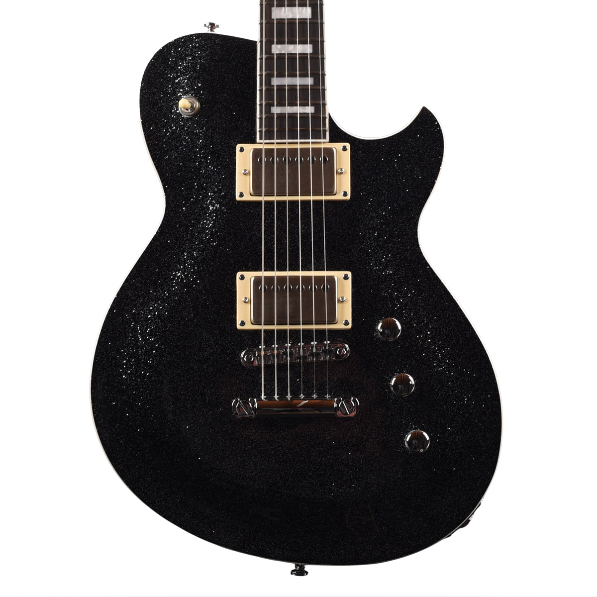 Reverend Roundhouse HH Electric Guitar Black Sparkle Electric Guitars
