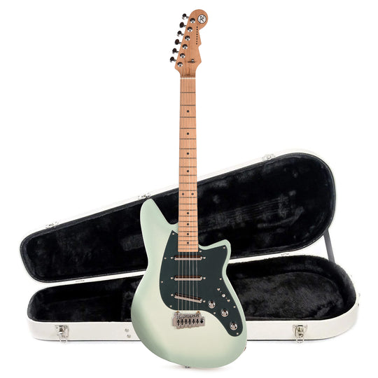 Reverend SPY Electric Guitar Alpine Pearl and Teardrop Two Tone Case Bundle Electric Guitars