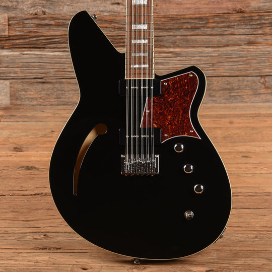 Reverend Airwave 12-String Black Electric Guitars / Semi-Hollow