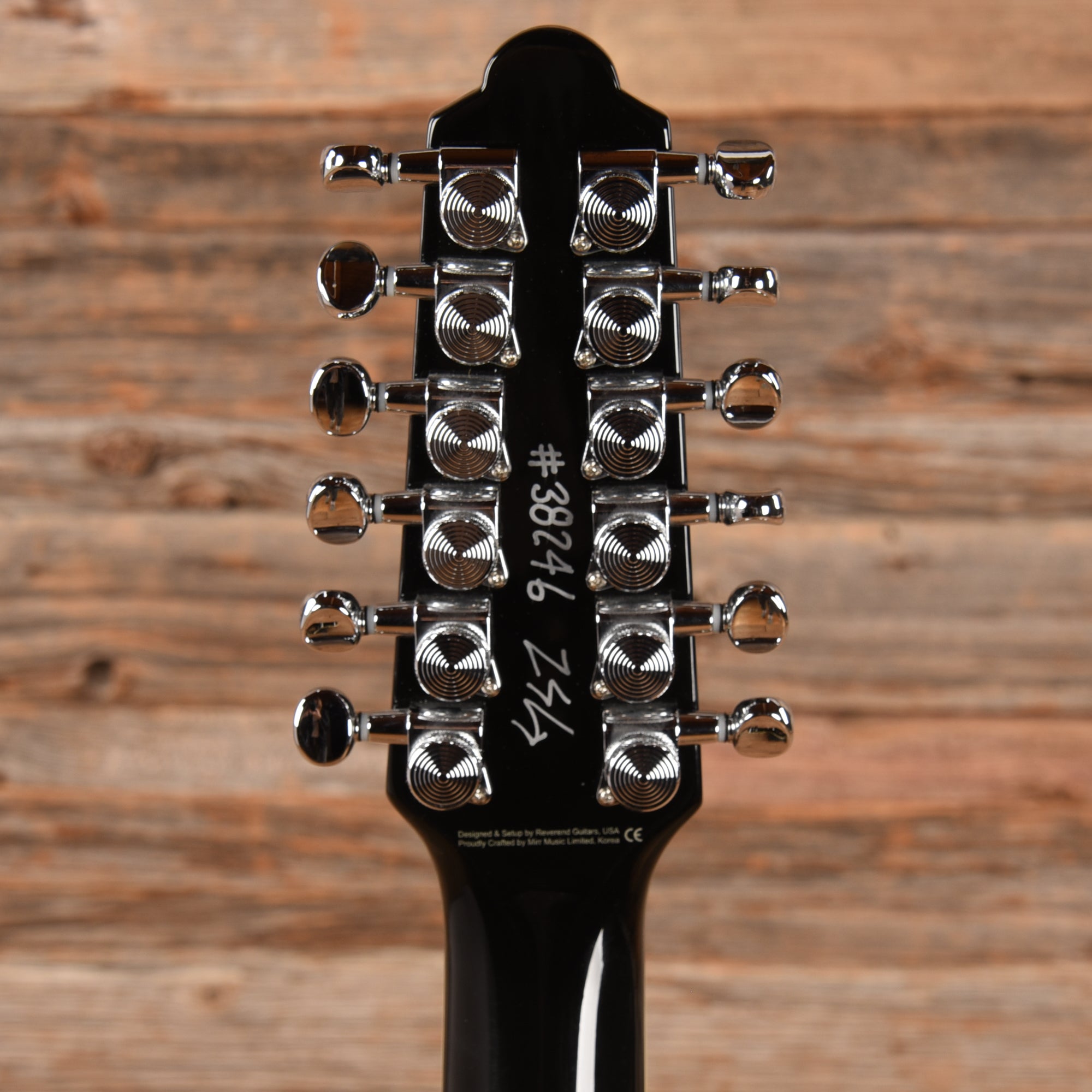Reverend Airwave 12-String Black Electric Guitars / Semi-Hollow