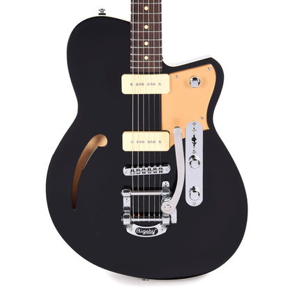 Reverend Club King 290 – Bigsby Midnight Black Electric Guitars / Semi-Hollow