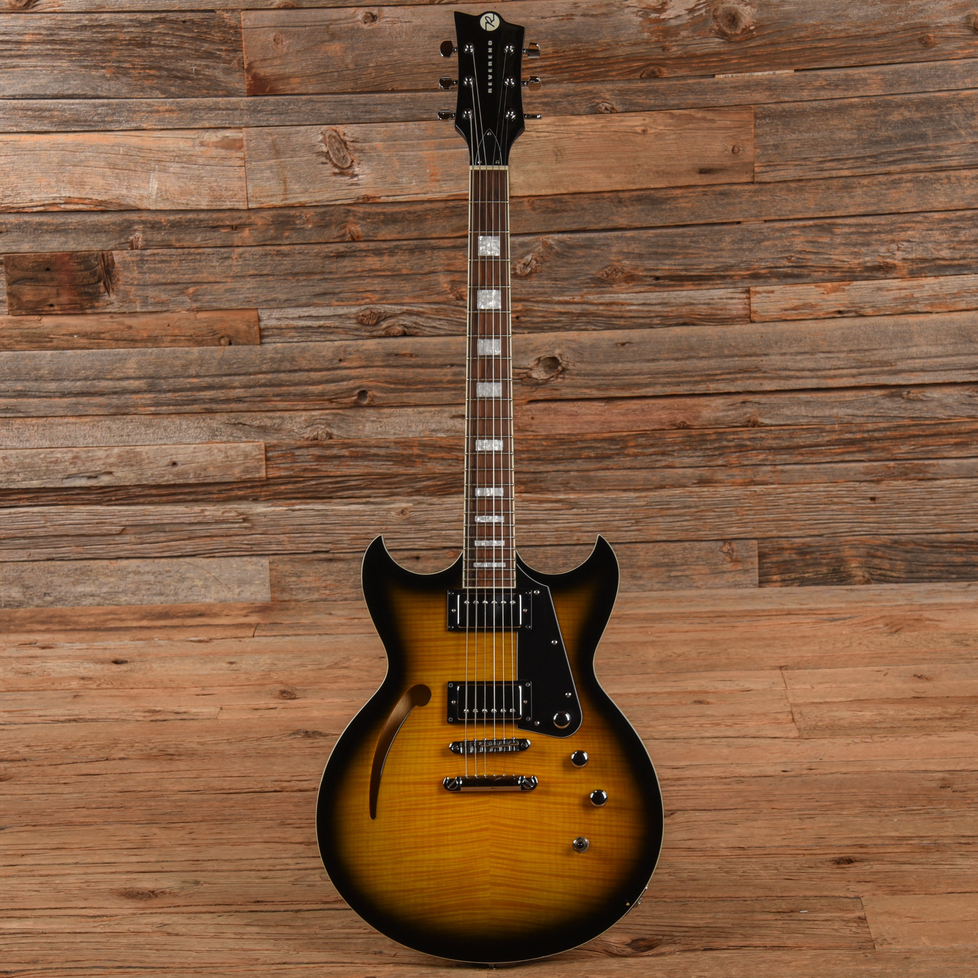 Reverend Manta Ray HB Sunburst Electric Guitars / Semi-Hollow
