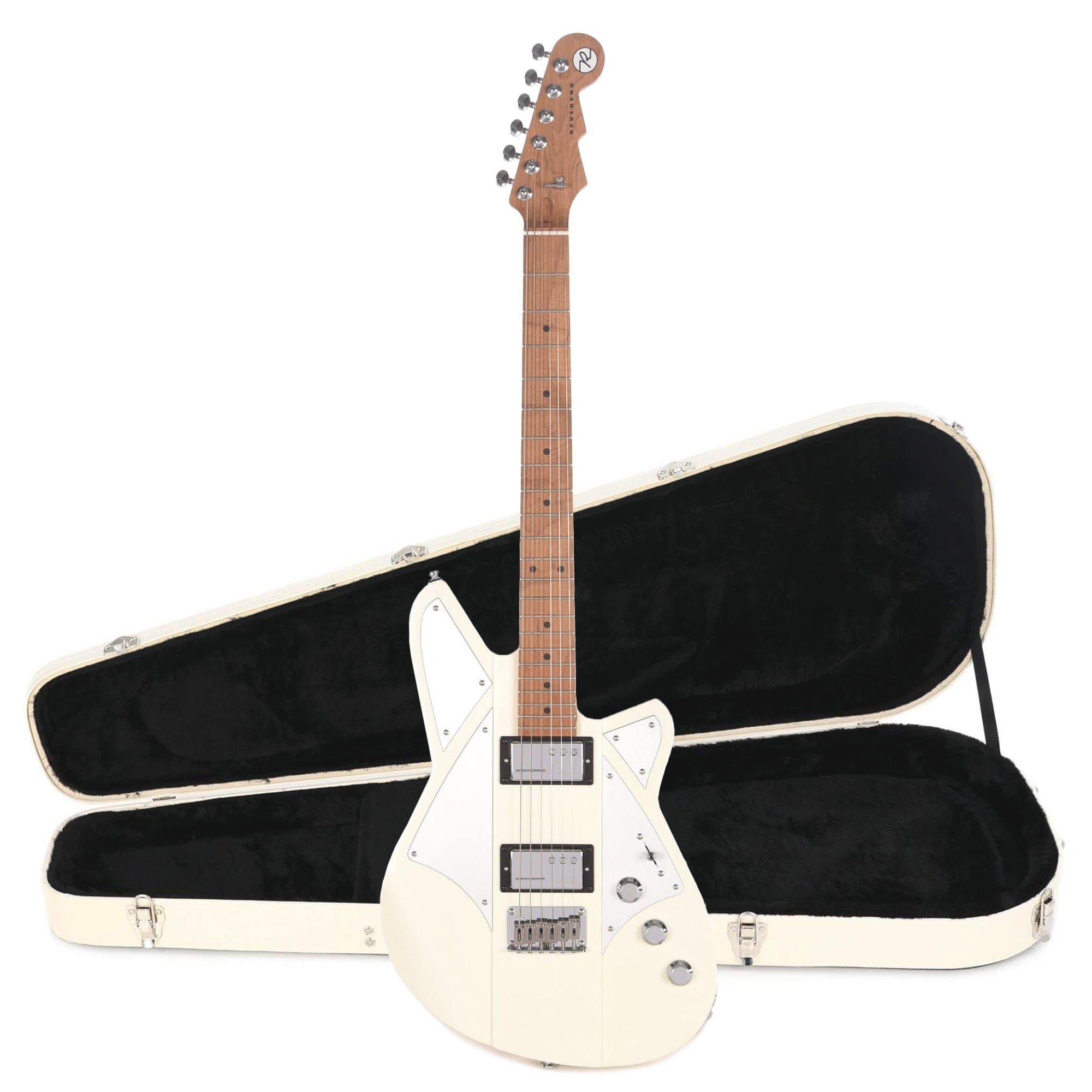 Reverend Billy Corgan Signature Satin Pearl White Hardshell Case Bundle Electric Guitars / Solid Body