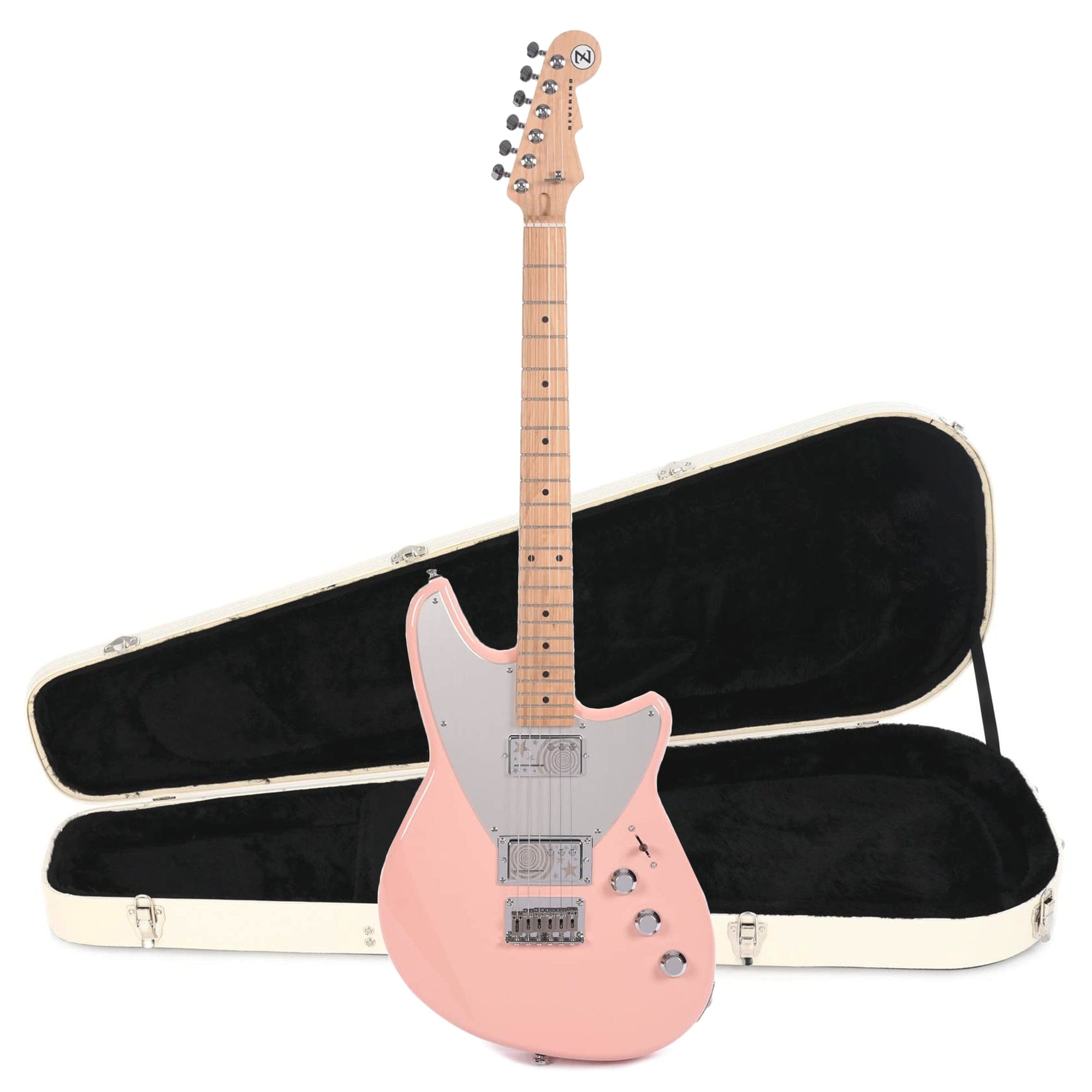 Reverend Billy Corgan Signature Z-One Gloss Orchid Pink Hardshell Case Bundle Electric Guitars / Solid Body