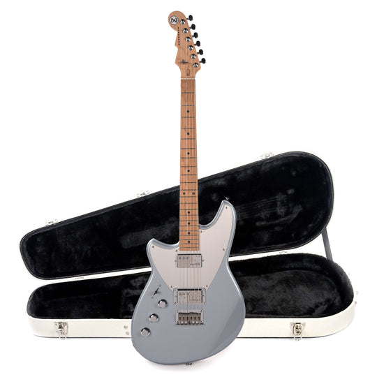 Reverend Billy Corgan Signature Z-One Metallic Silver Freeze LEFTY Hardshell Case Bundle Electric Guitars / Solid Body