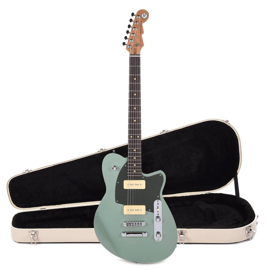 Reverend Charger 290 Metallic Alpine Hardshell Case Bundle Electric Guitars / Solid Body