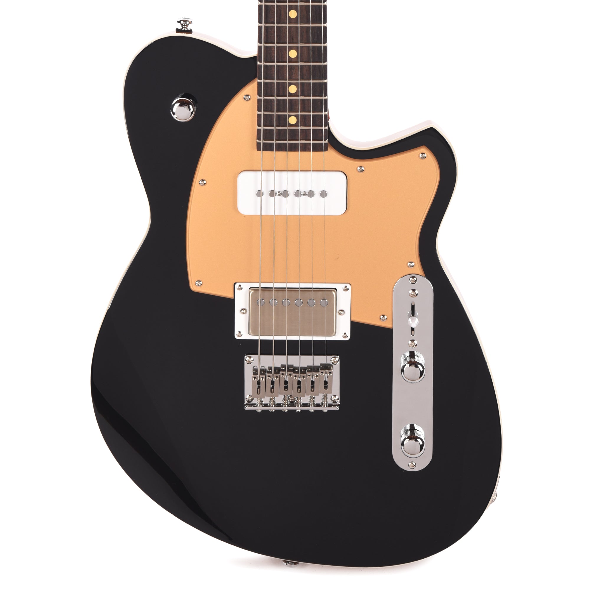 Reverend Charger H90 Electric Guitar Midnight Black Electric Guitars / Solid Body