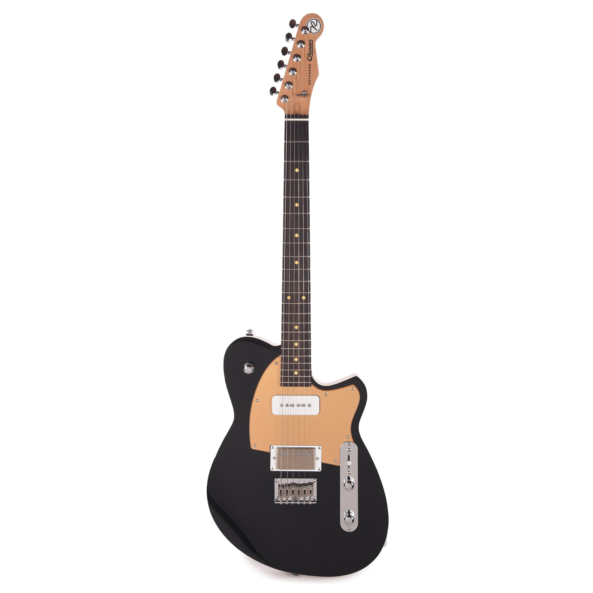 Reverend Charger H90 Electric Guitar Midnight Black Electric Guitars / Solid Body