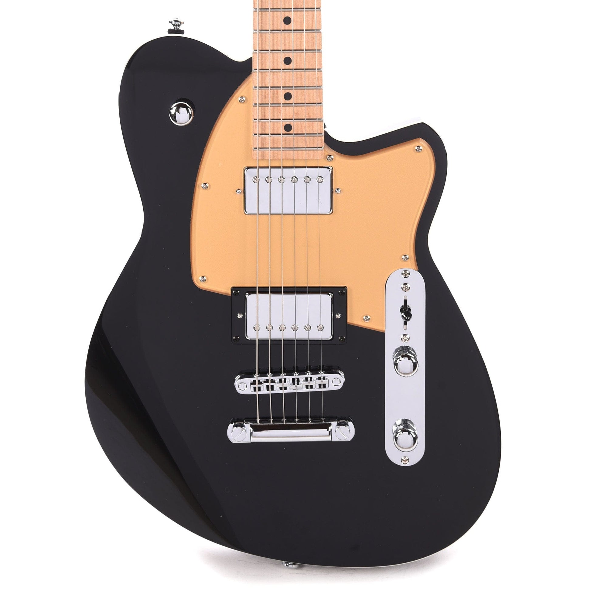 Reverend Charger HB Midnight Black Electric Guitars / Solid Body