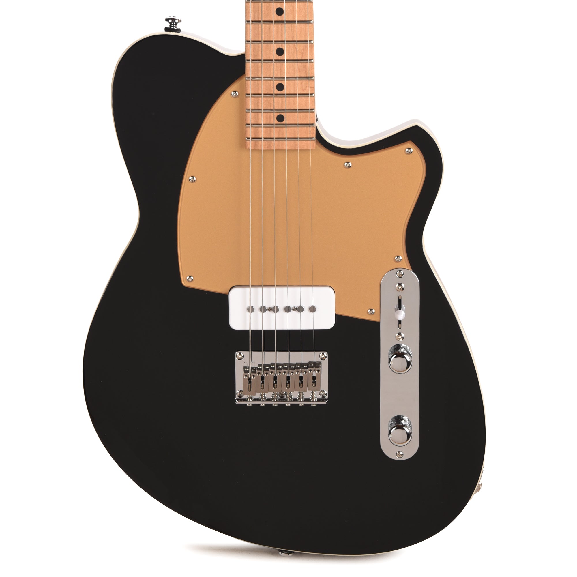 Reverend Charger JR Electric Guitar Midnight Black Electric Guitars / Solid Body