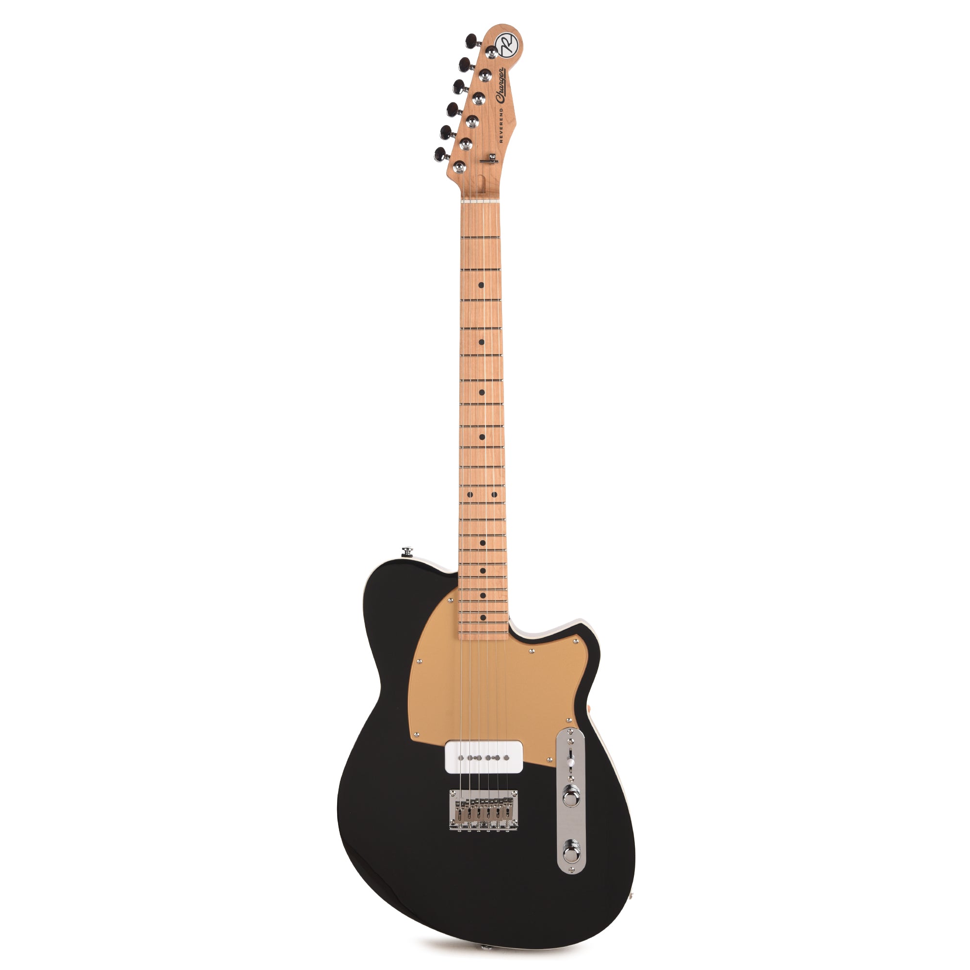 Reverend Charger JR Electric Guitar Midnight Black Electric Guitars / Solid Body