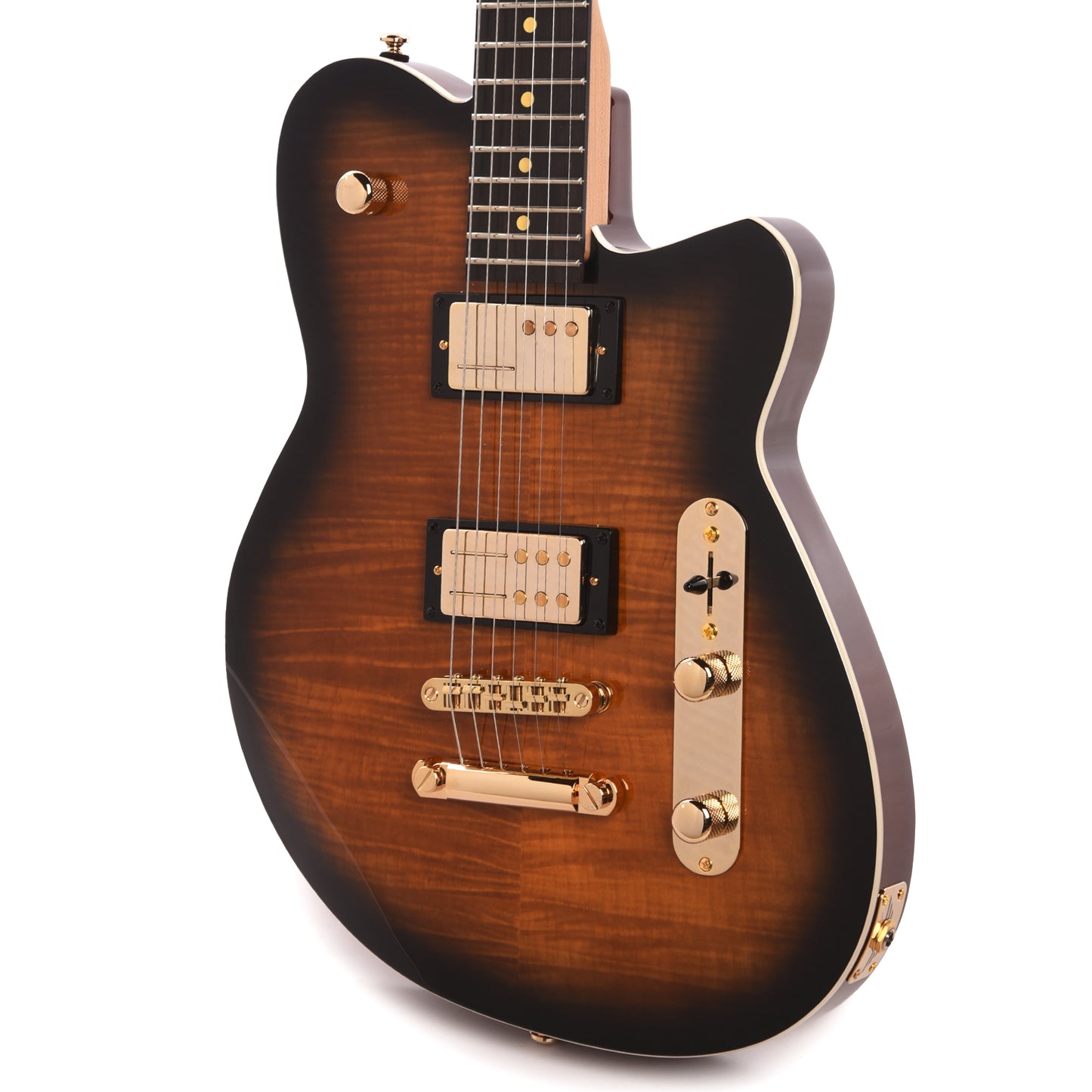 Reverend Charger RA FM Coffee Burst Electric Guitars / Solid Body