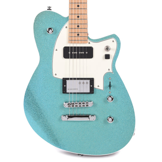 Reverend Chris Freeman Turquoise Sparkle Electric Guitars / Solid Body