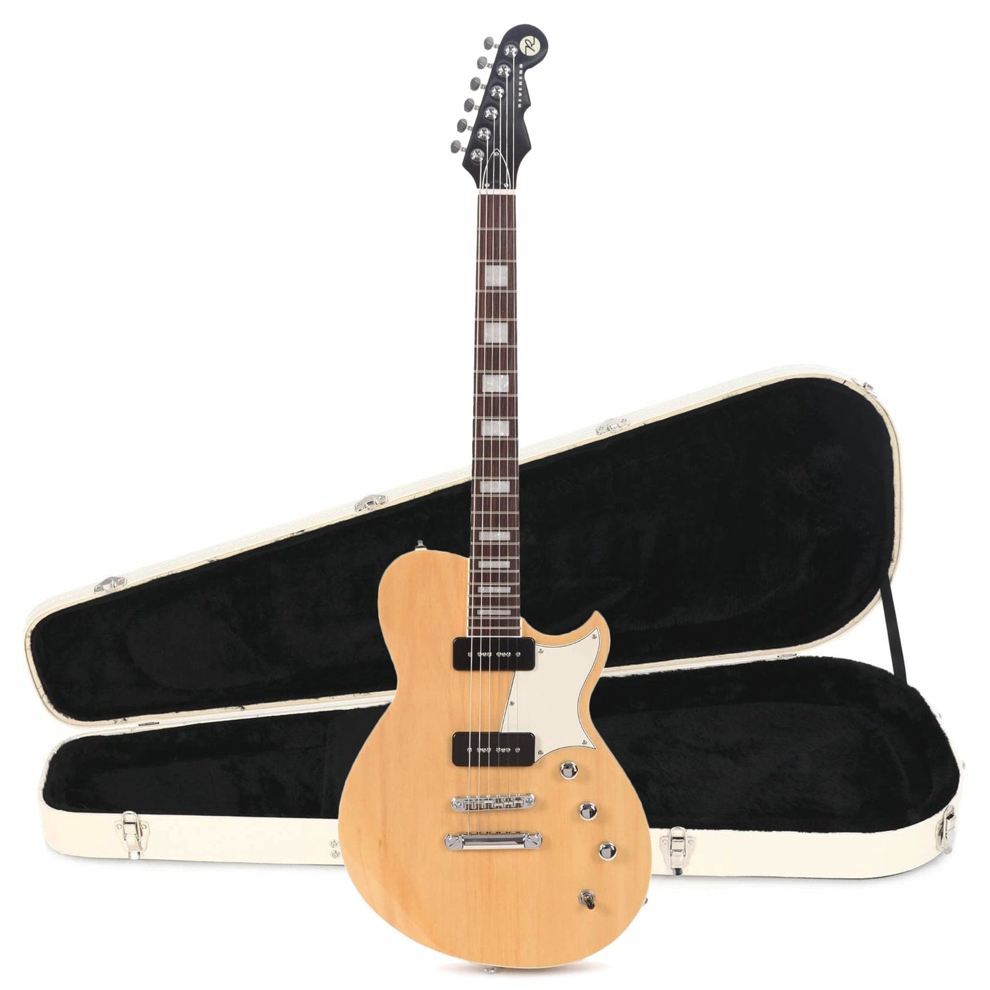 Reverend Contender 290 Natural Hardshell Case Bundle Electric Guitars / Solid Body