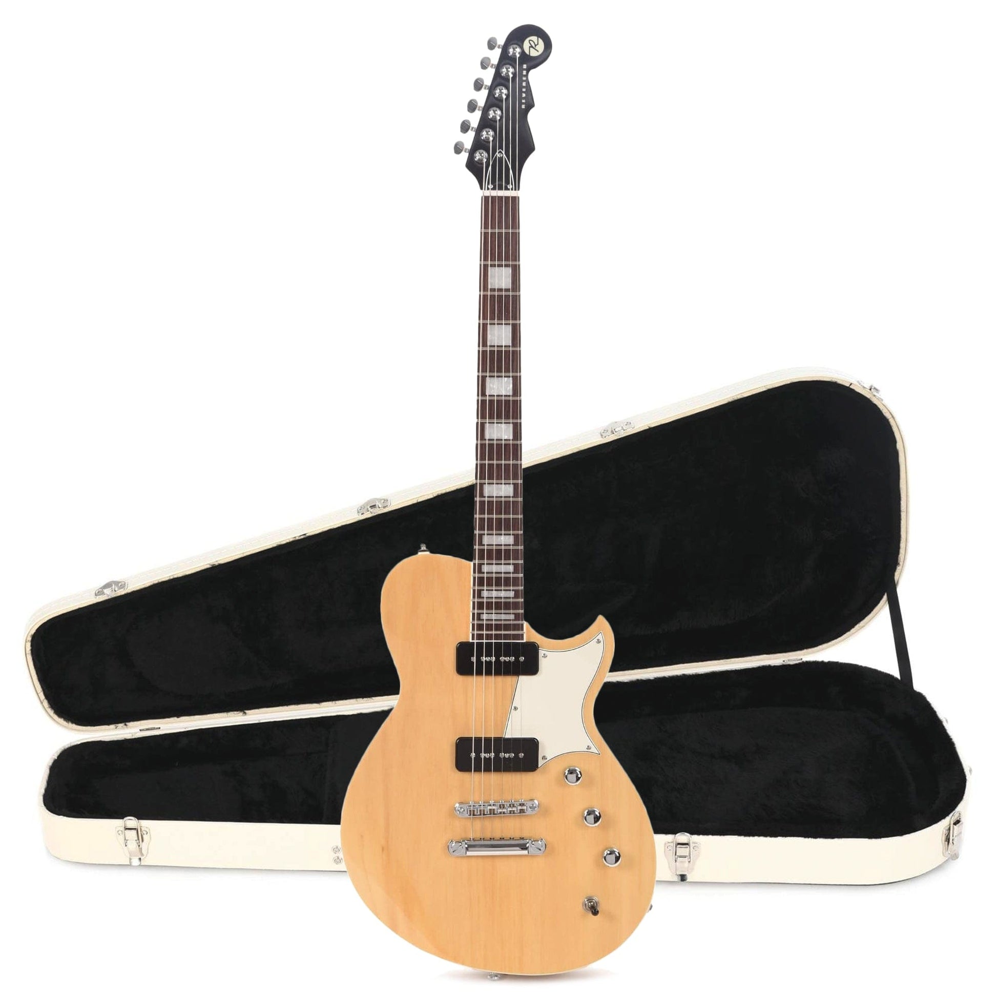 Reverend Contender 290 Natural Hardshell Case Bundle Electric Guitars / Solid Body