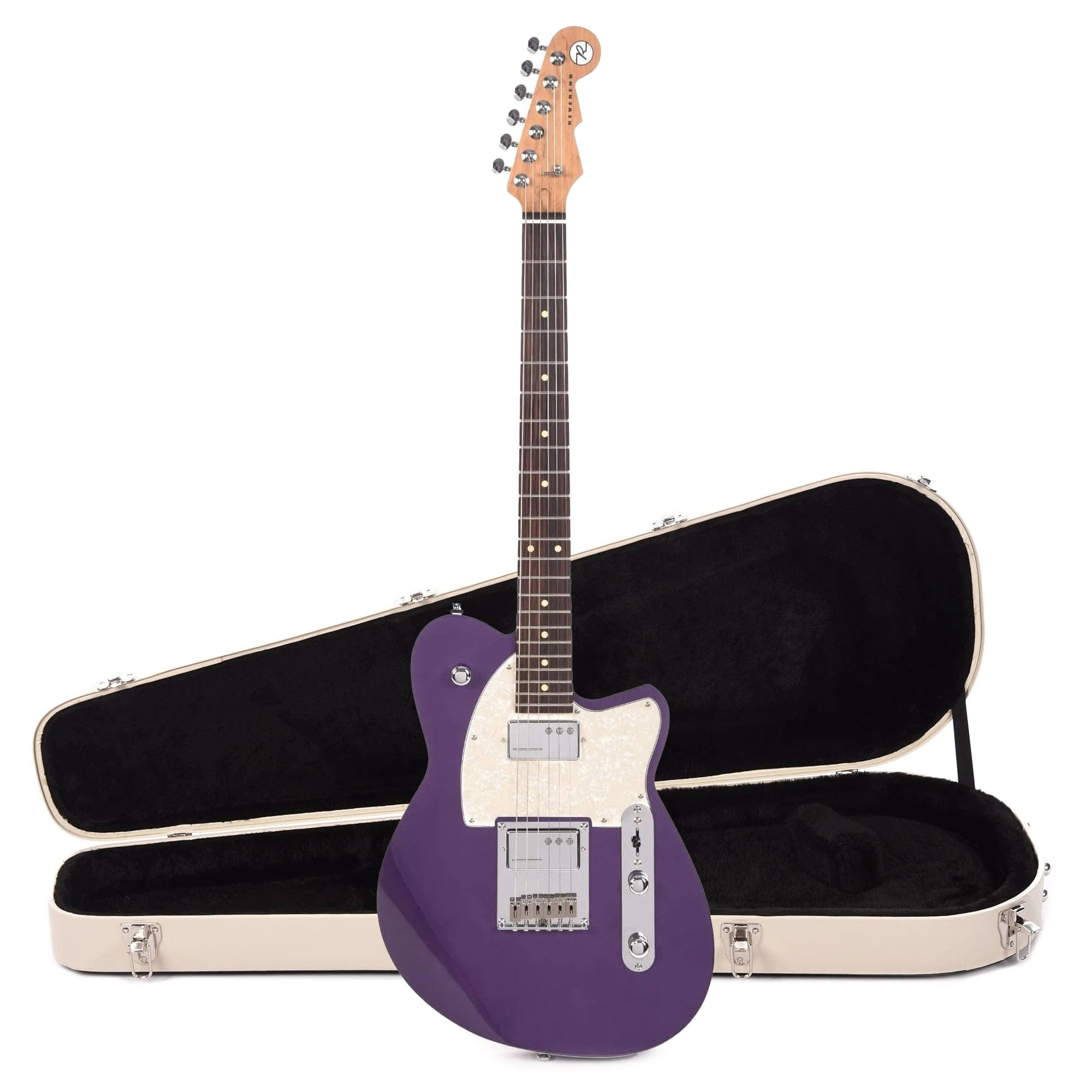 Reverend Crosscut Italian Purple Hardshell Case Bundle Electric Guitars / Solid Body
