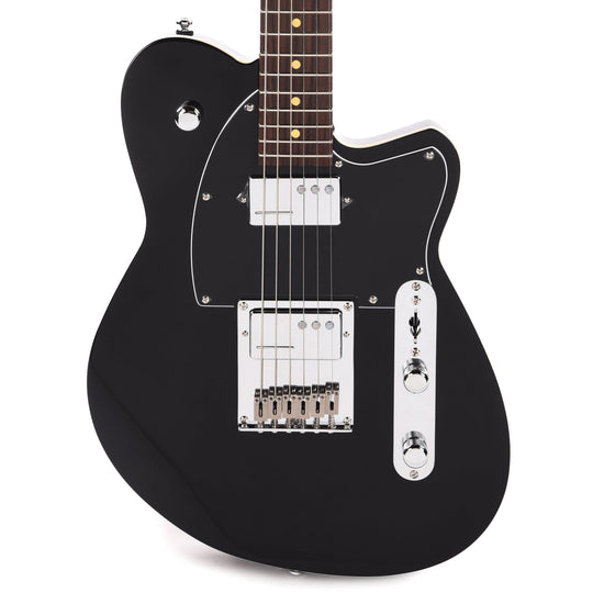 Reverend Crosscut Midnight Black Electric Guitars / Solid Body